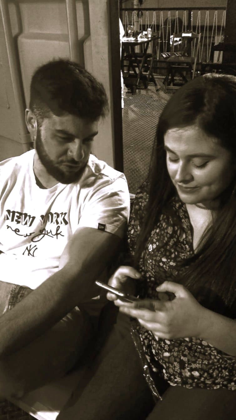 Maria Clara e Gabriel em seu primeiro encontro